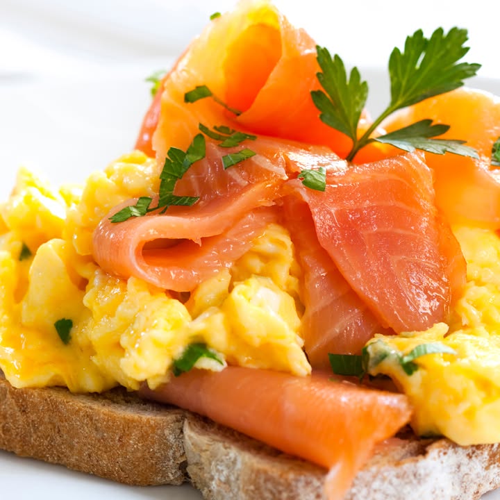 Scrambled Eggs with Smoked Salmon